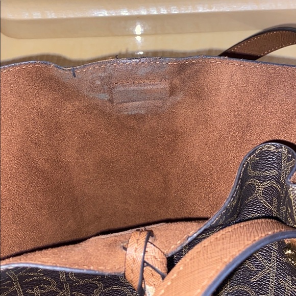 Calvin Klein Reversible Monogram Shoulder Bag - Picture 6 of 9